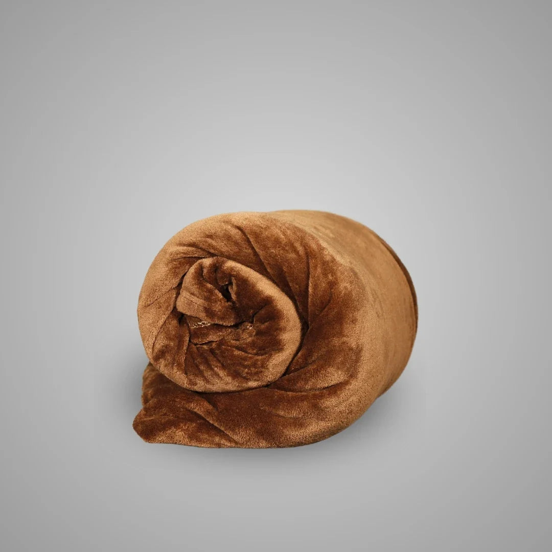 Camel Plush Blanket