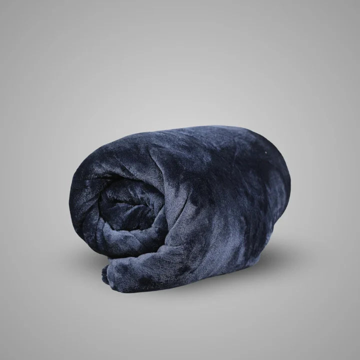 Navy Plush Blanket